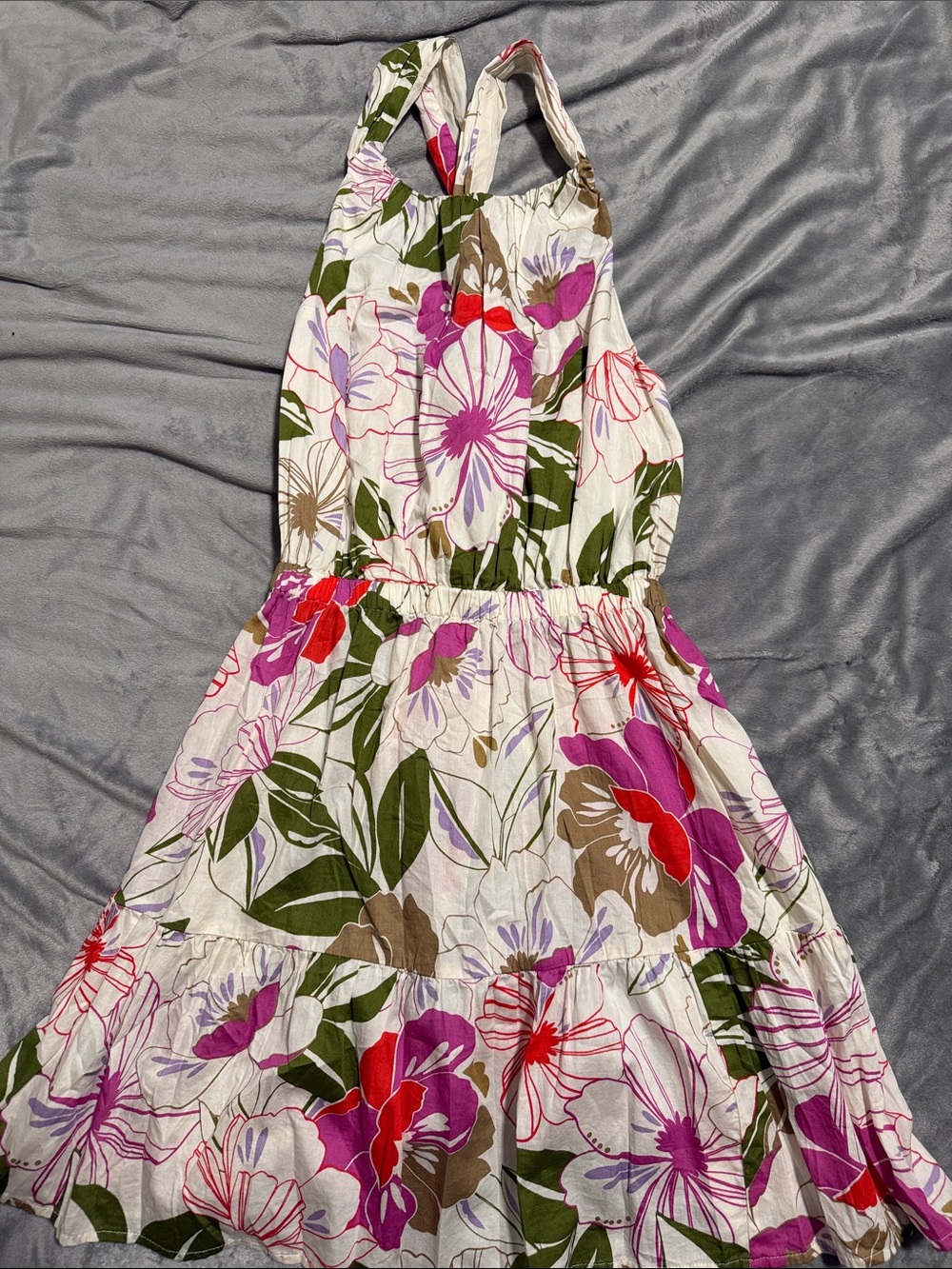 GAP Floral Sundress with Pink, Red & Green Accents